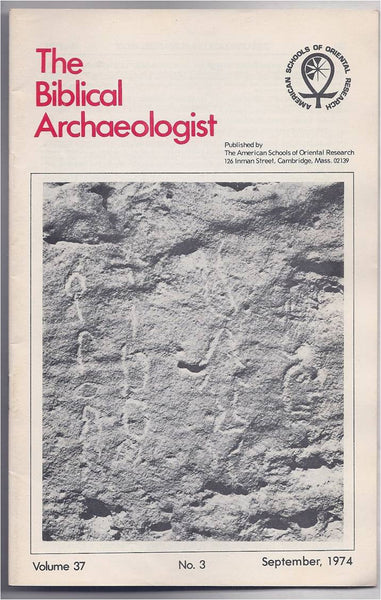 The Biblical Archaeologist, Volume 37, No. 3, September 1974